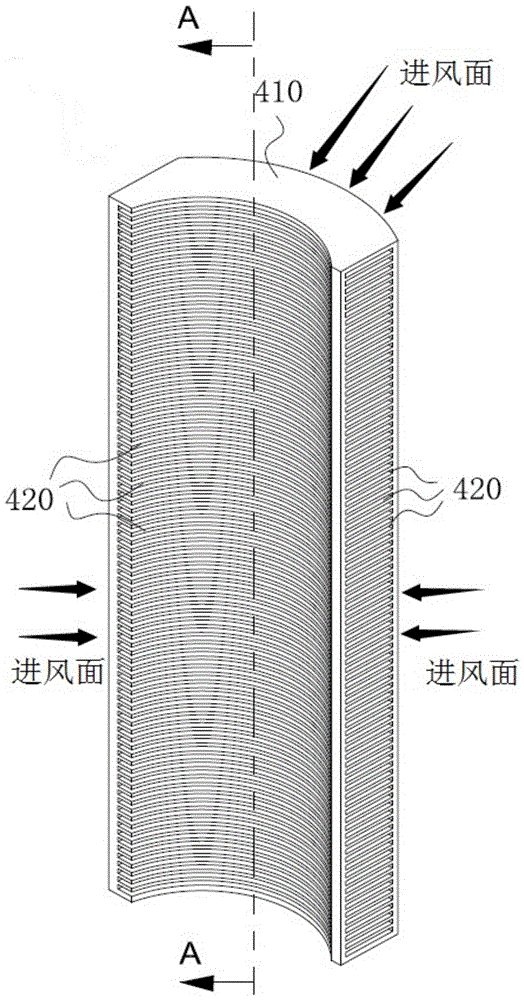 一种宽进风面除尘装置及具有该装置的输风设备的制作方法