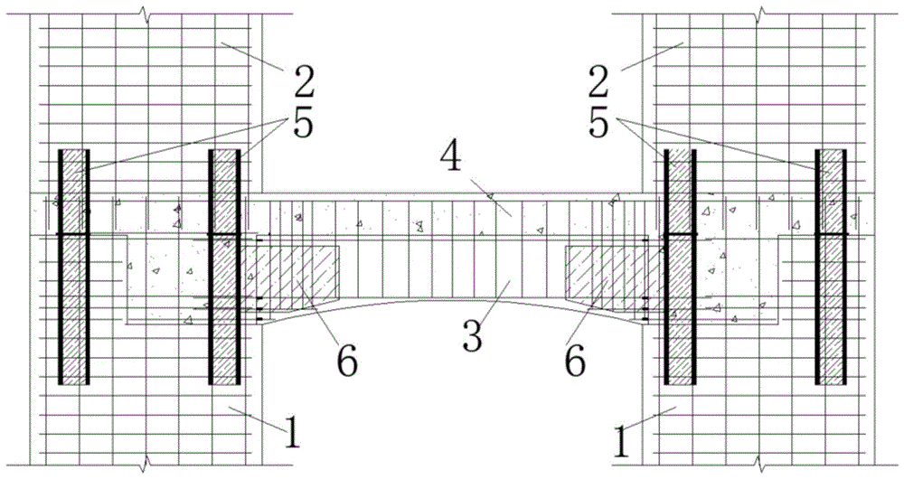 一种带内拱式连梁的装配式双肢剪力墙及装配方法与流程