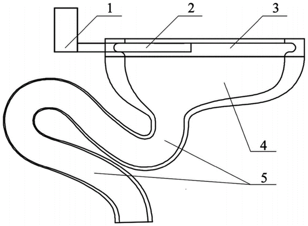 一种余弦形结构出水孔坐便器的制作方法