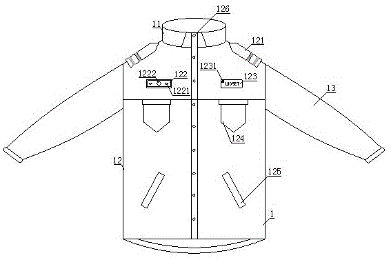 一种具有安全防护结构的值勤制服的制作方法