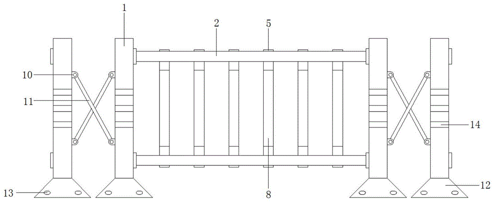 一种铁路建筑施工用防护栏的制作方法