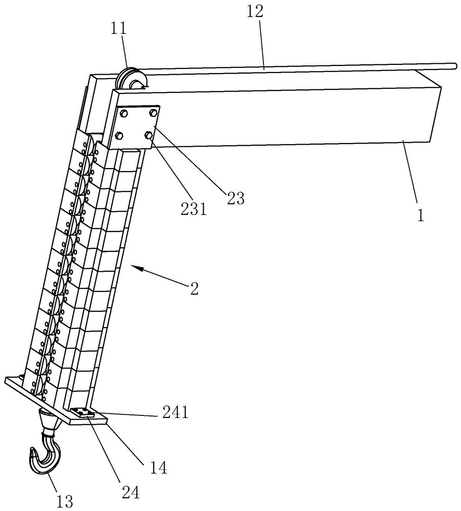 一种用于吊装车的稳固型固定结构的制作方法