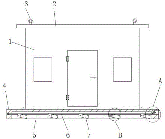 一种稳固型架空抬高式建筑活动板房的制作方法