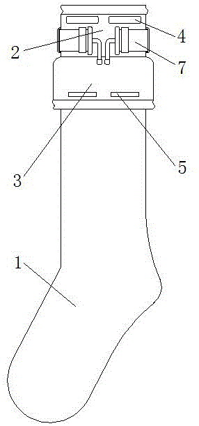 一种高弹纤维袜的制作方法