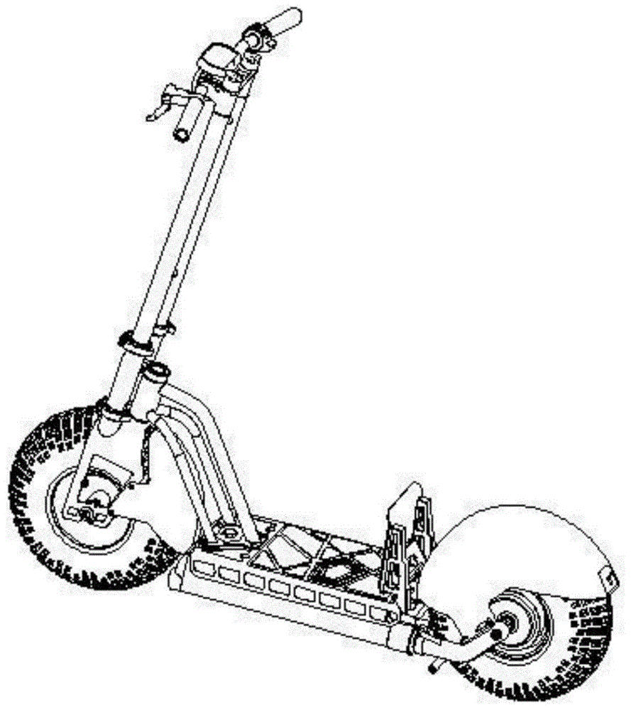 一种滑板车的车架以及安装该车架的滑板车的制作方法