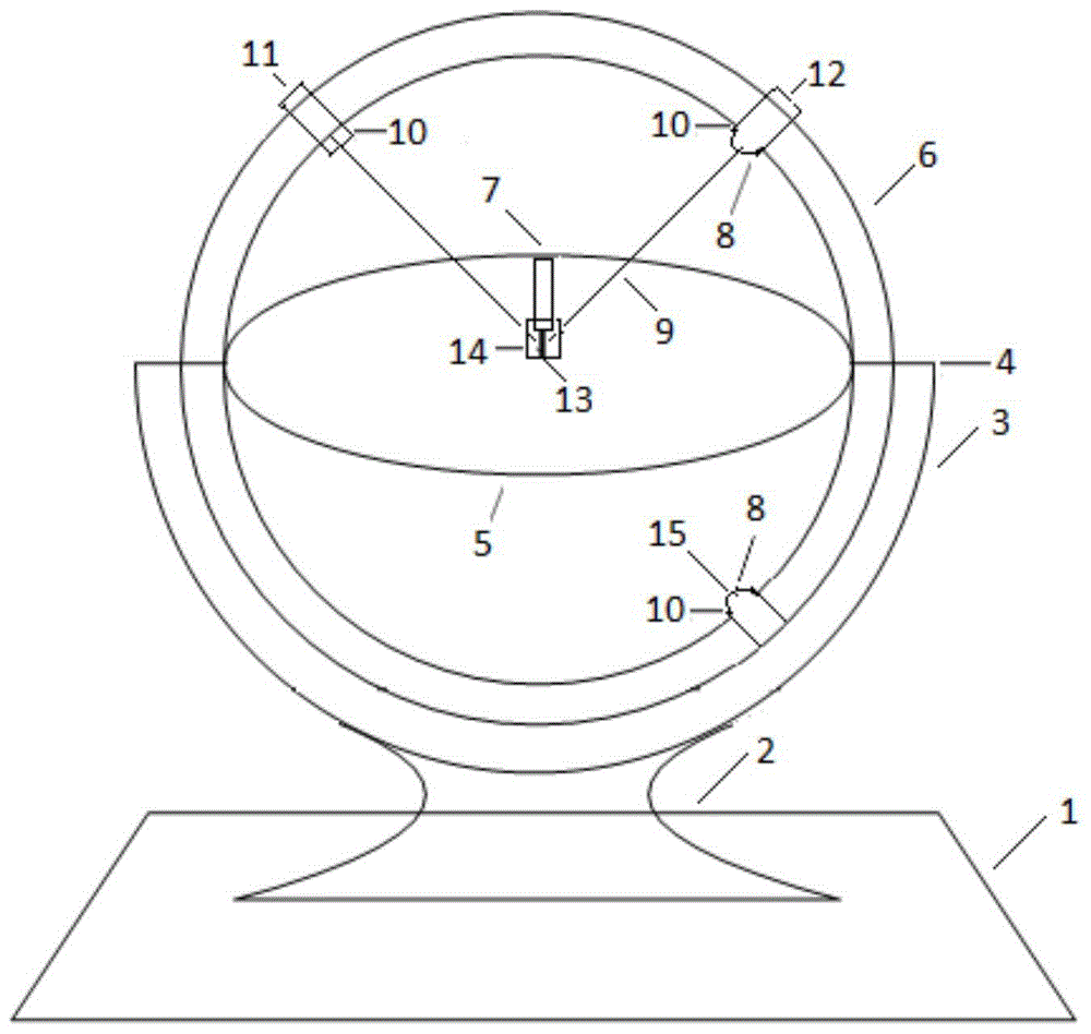 全角度光的反射折射实验仪的制作方法