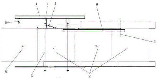 一种波形钢腹板悬浇桥同步异位法施工挂篮装置的制作方法
