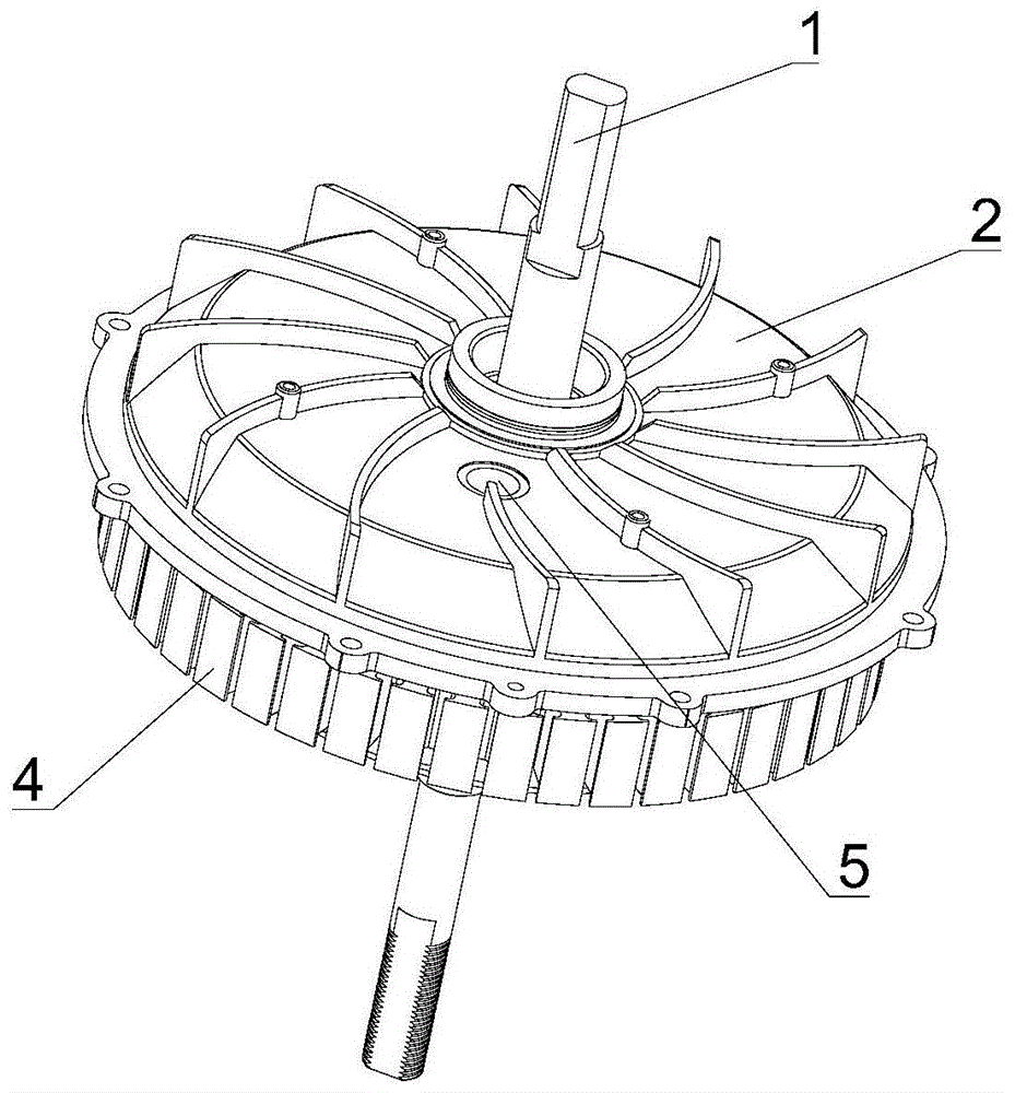 一种注油式电机中内置控制器的结构的制作方法