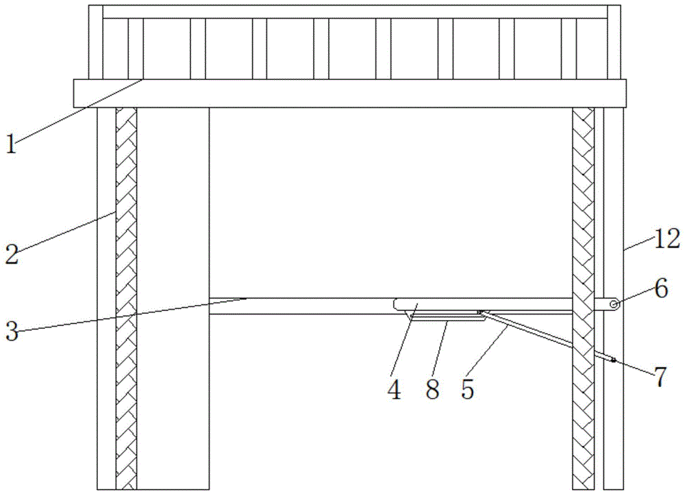 一种具有桌面延长板的学生宿舍桌的制作方法