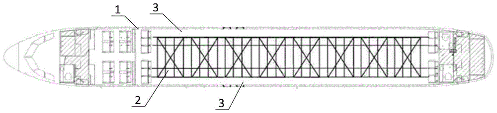 一种中央载货式客舱载货系统的制作方法