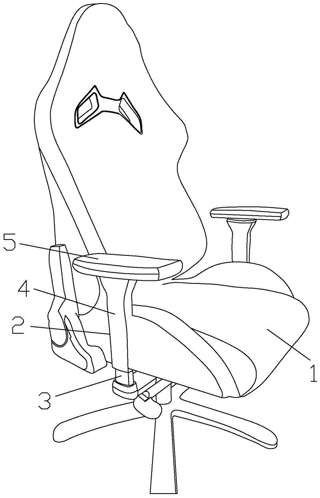 扶手可调节的办公室座椅的制作方法