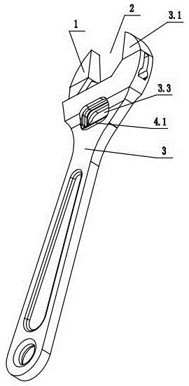 快速调节夹持口大小的扳手的制作方法