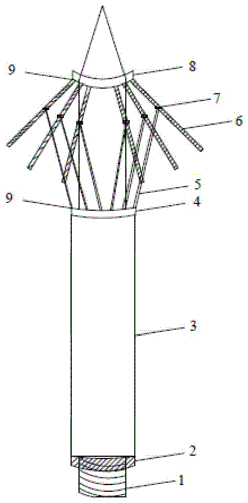 一种雨伞收缩式防脱锚杆结构及使用方法与流程