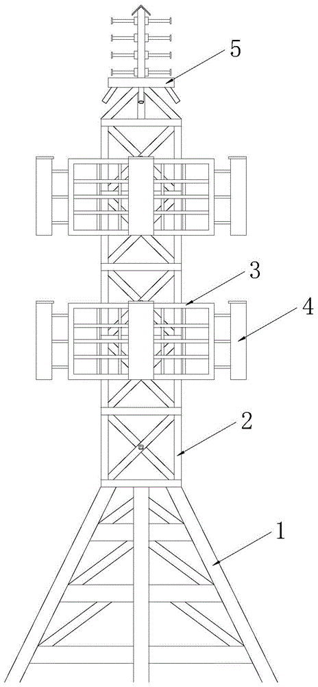 一种5G用的信号发射塔的制作方法