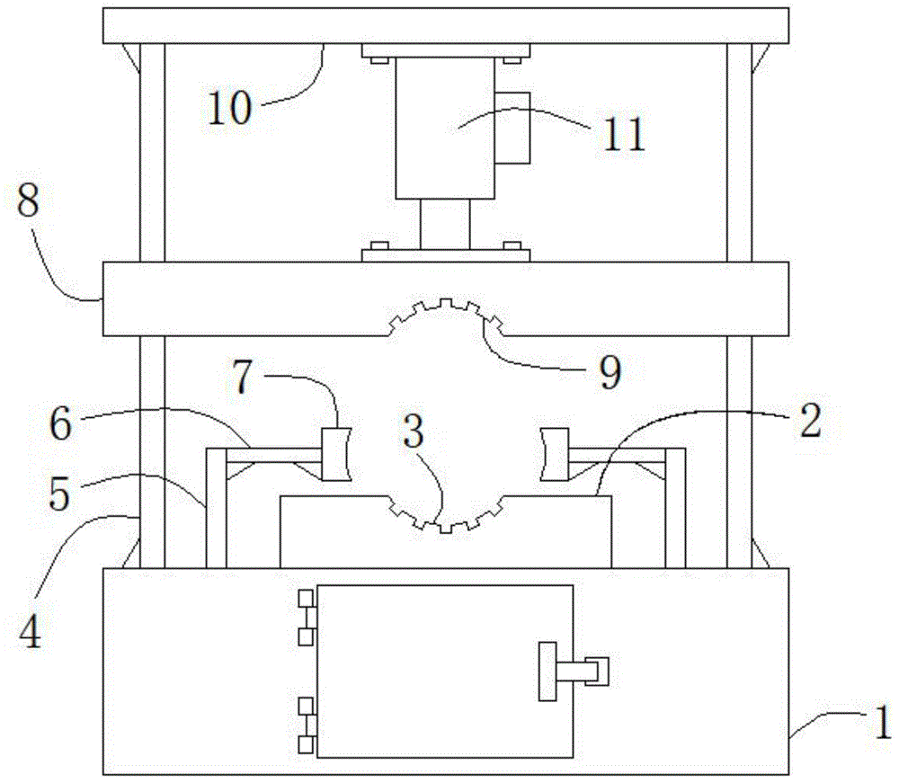 一种汽车半轴摆辗分体式组合锻压模具的制作方法