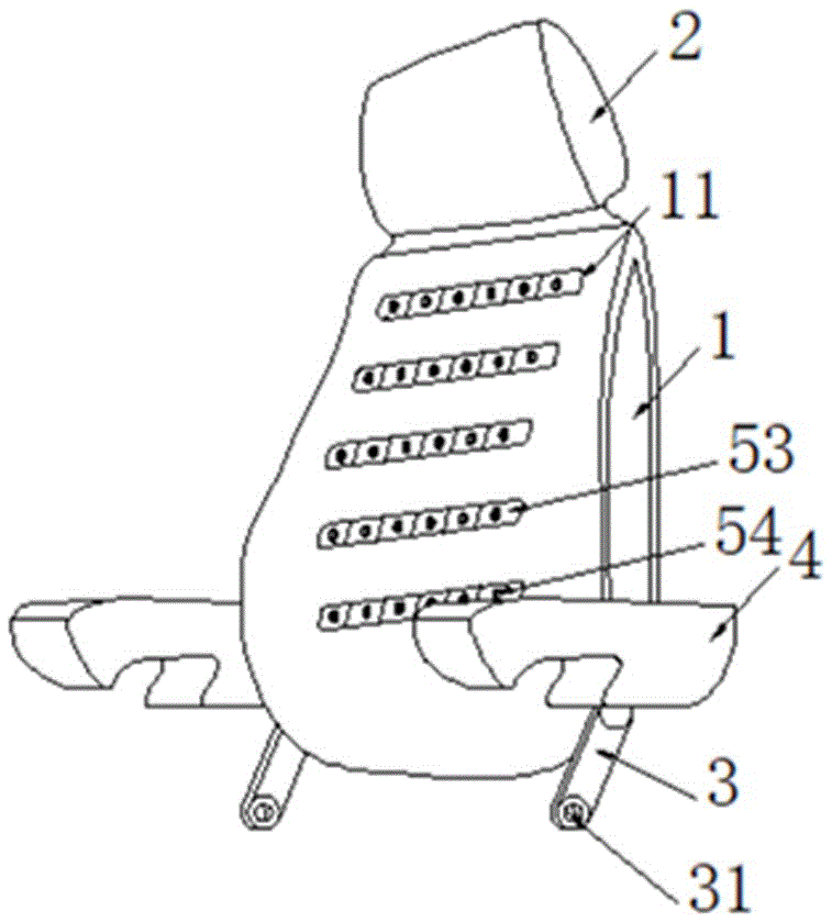 一种工程机械座椅靠背调节装置的制作方法