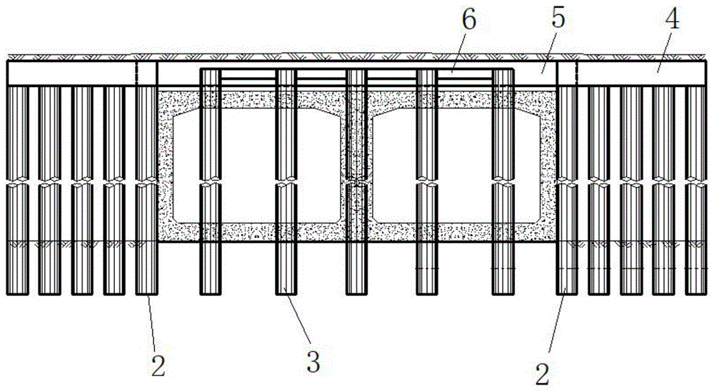 一种顶推框架桥出口端路基防护止推结构及其施工工艺的制作方法