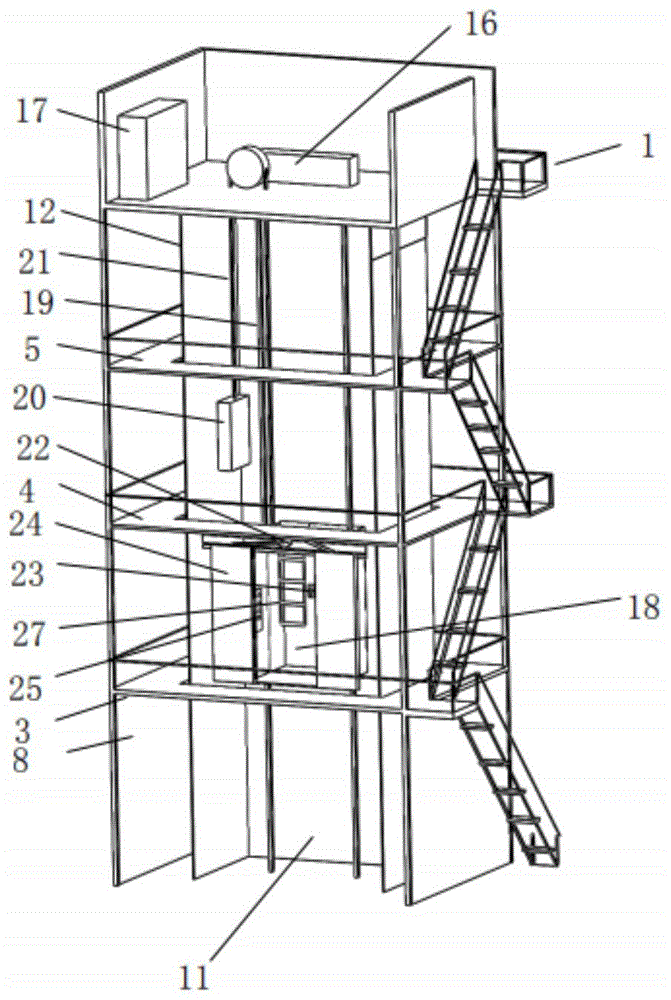 一种消防电梯模拟设施的制作方法