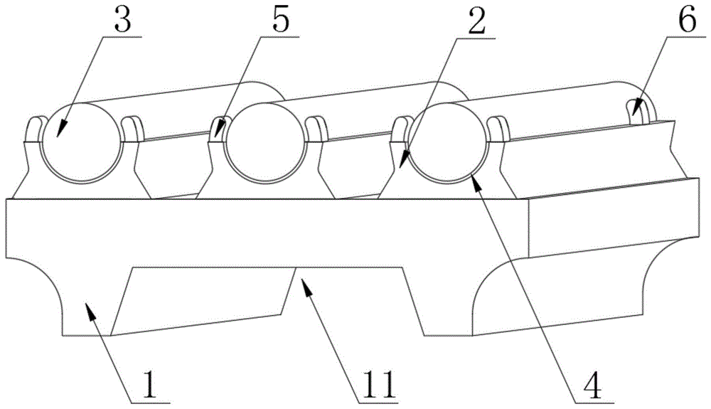 一种带有稳定固定结构的管廊支架的制作方法
