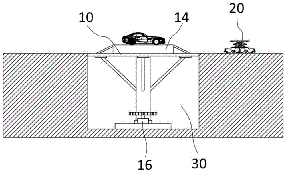 一种旋转式汽车入库平台的制作方法