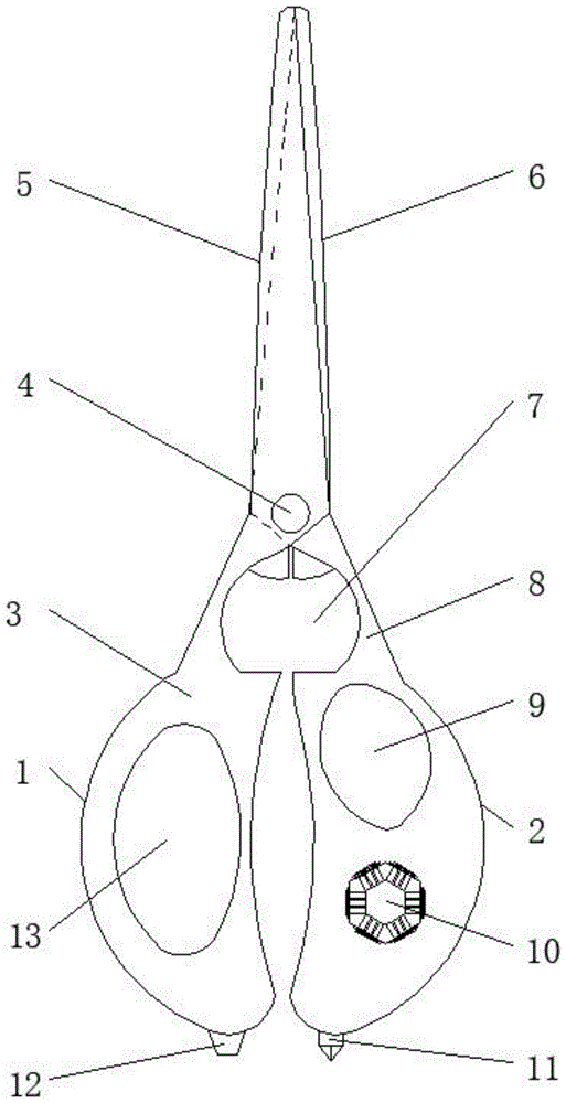 一种多功能剪刀的制作方法