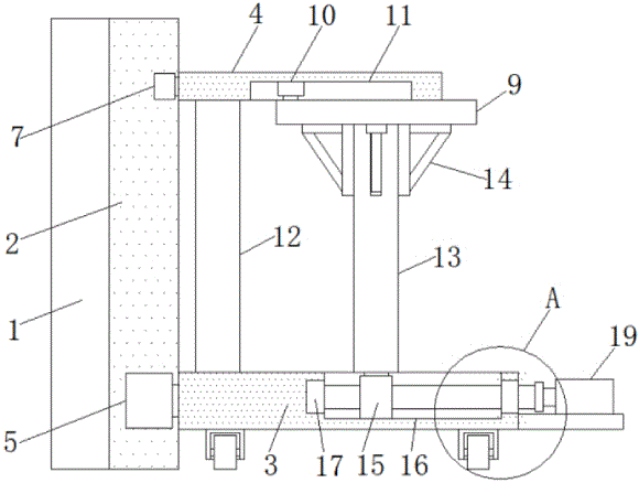 一种建筑施工附墙脚手架悬臂装置的制作方法