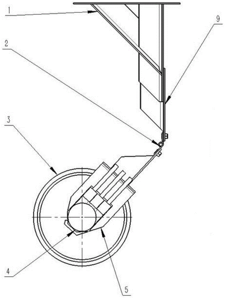 一种垂落轮式起重机械运行参数自动测量装置的制作方法