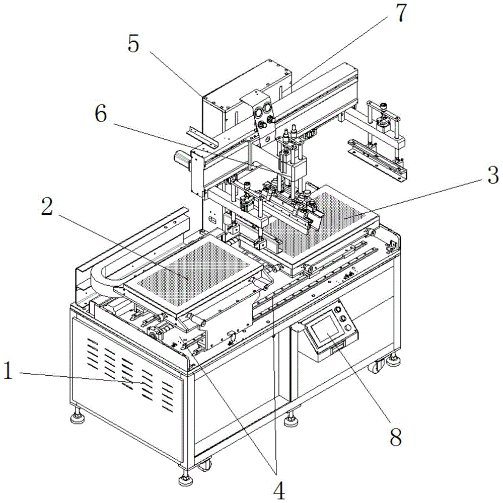 一种半自动双台面印刷机的制作方法