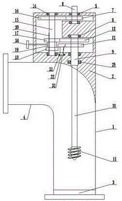 轴流泵泵轴可移动支撑结构的制作方法