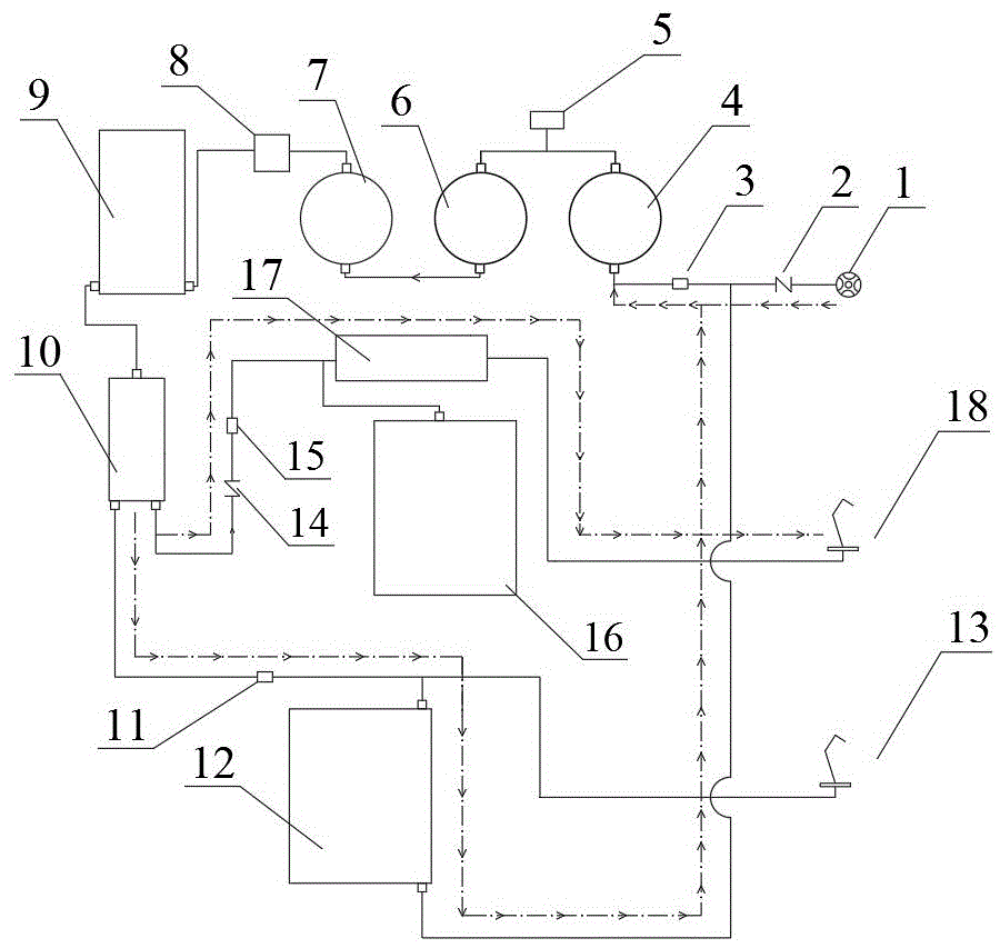 一种双桶无废水净水器的制作方法