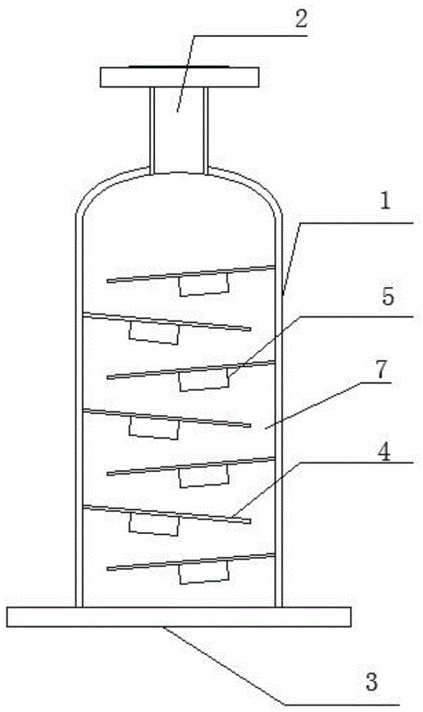 一种水热系统多层立式折流挡板汽液分离器的制作方法