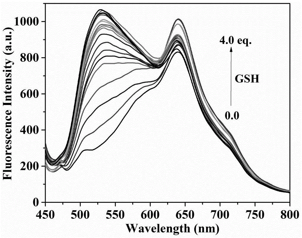 一种双通道区分检测GSH和H2Sn(n>1)的荧光探针的制作方法