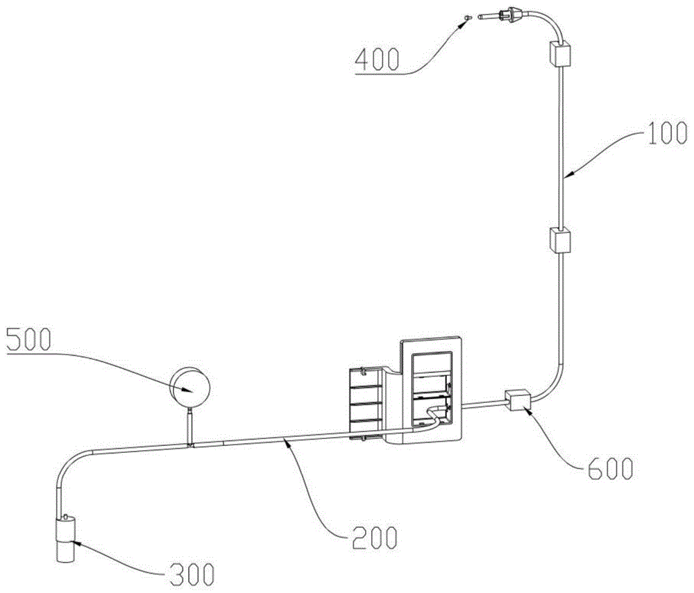 一种冰箱用真空管路系统检验方法及结构与流程