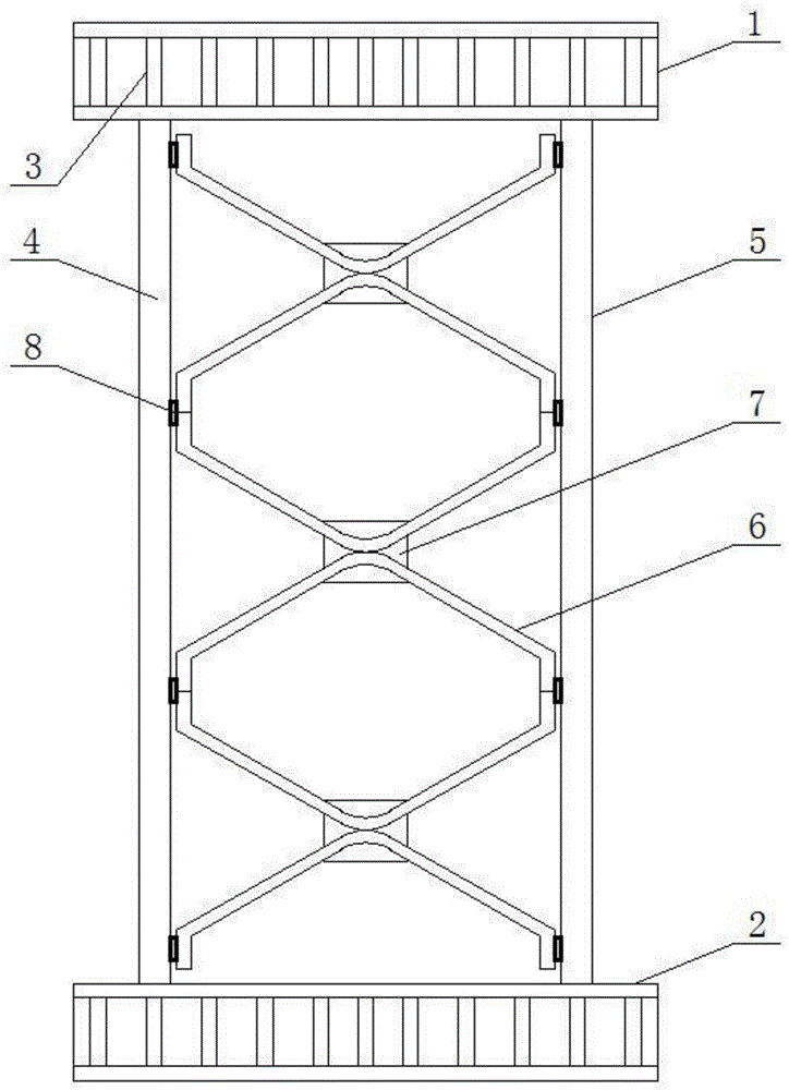 一种抗侧力H型钢筋缀件格构柱的制作方法