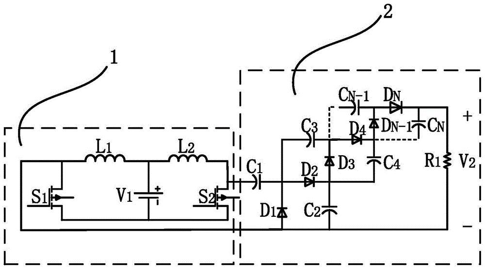 一种高电压增益的多电平升压变换电路及变换器的制作方法