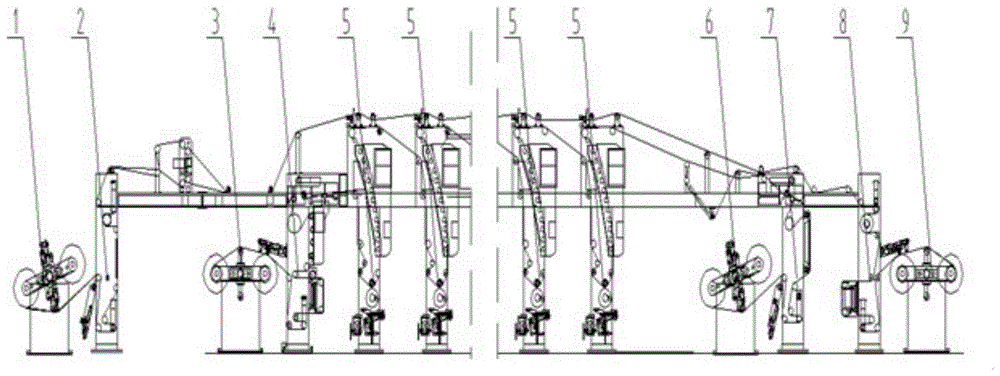 一种双收双放机组式凹版印刷机任意组合的控制方法与流程
