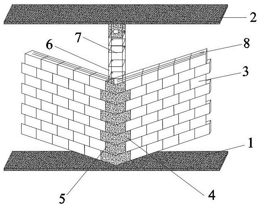 一种墙体转角处构造柱免支模结构的制作方法