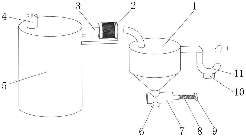 原油储罐及拉运罐自动除硫化氢装置的制作方法