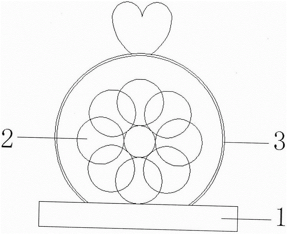 一种带有录音功能的永生花的制作方法