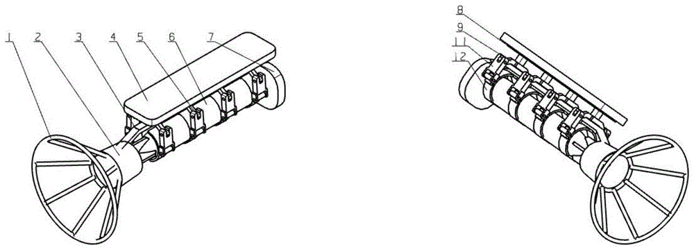 一种小型回转体型AUV自主收放装置的制作方法