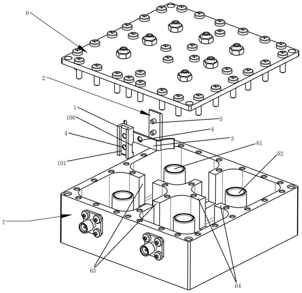 容性耦合金属片的固定装置及滤波器的制作方法
