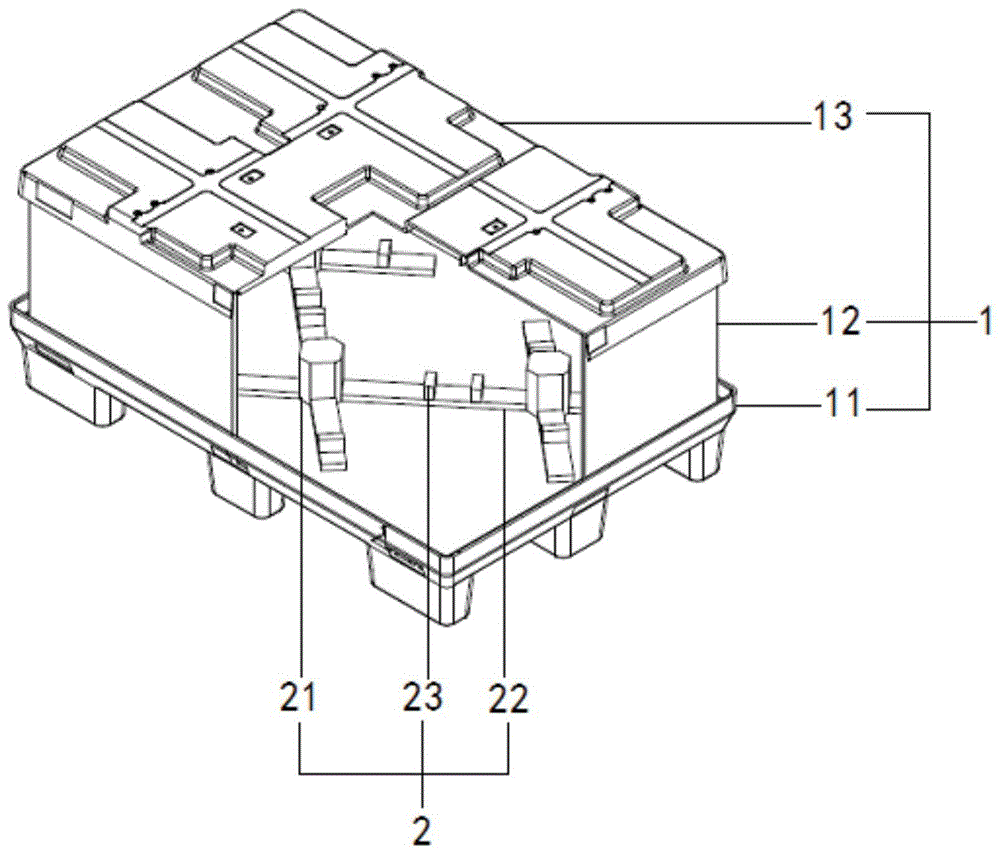 一种重型轴承的包装定位箱的制作方法