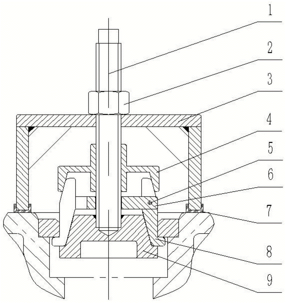 阶梯孔内环状零件拆卸装置的制作方法