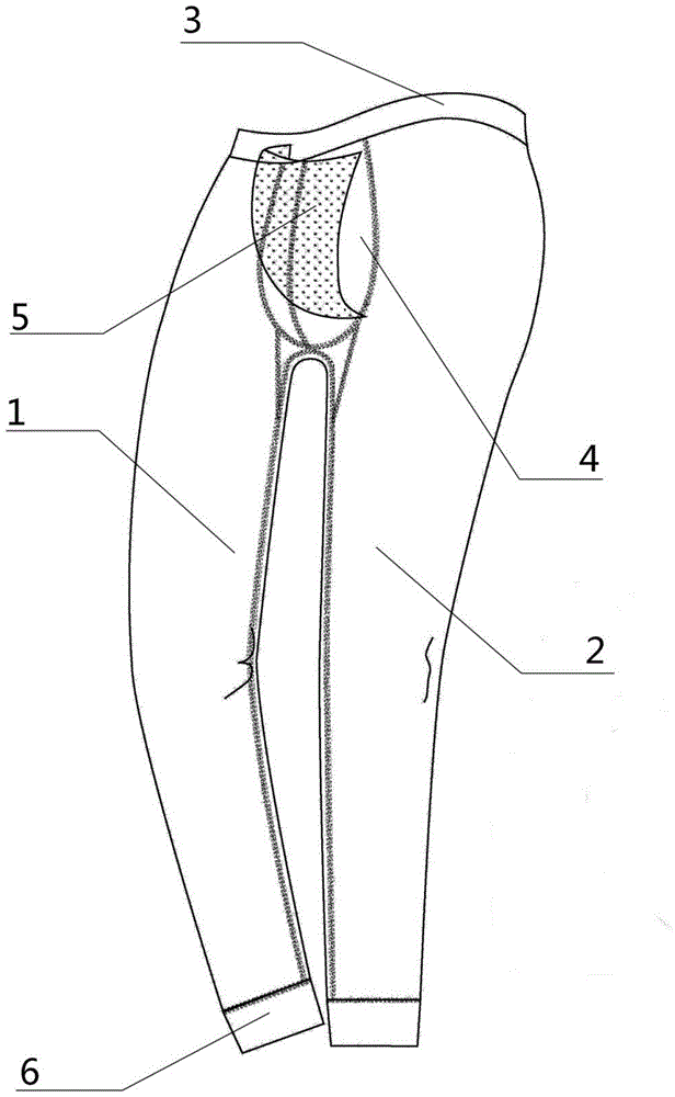一种高舒适抗菌内外一体裤的制作方法