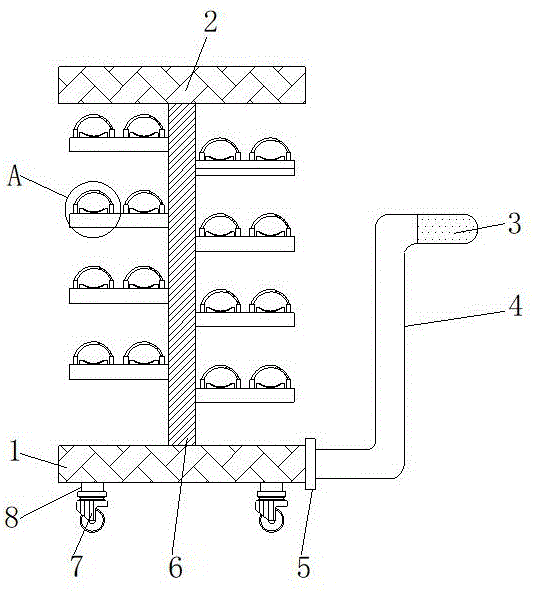 工作辊的放辊架的制作方法