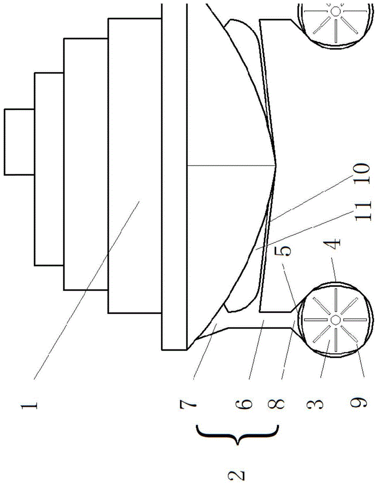 一种改善水动力的豪华客船底部型线结构的制作方法