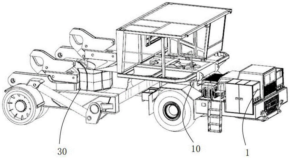 一种动力系统及应用该动力系统的抱罐车的制作方法