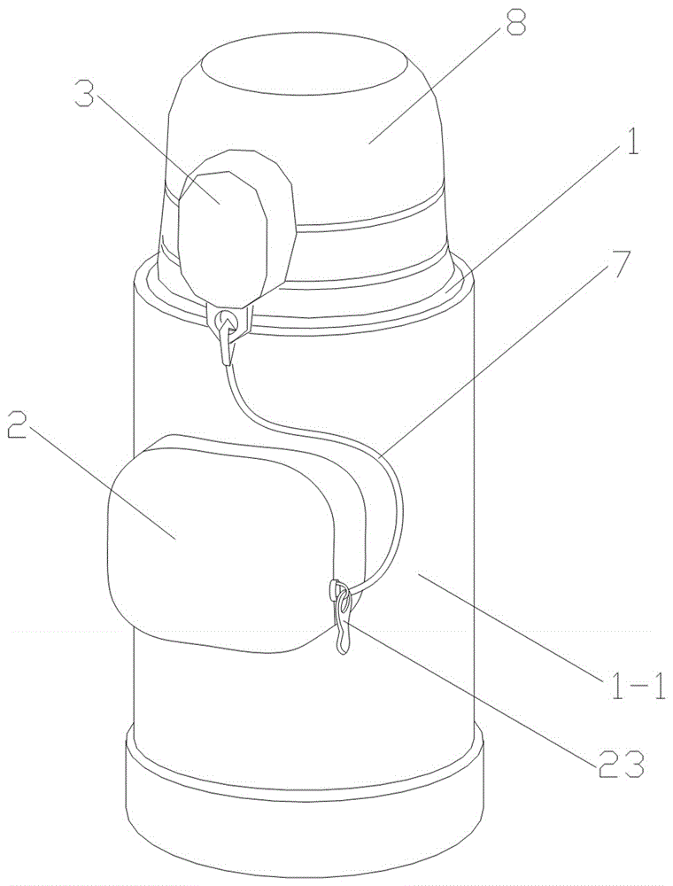 一种带安全牙胶锁扣的儿童壶的制作方法