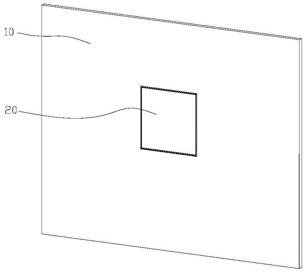 具有检修口的墙板组件的制作方法