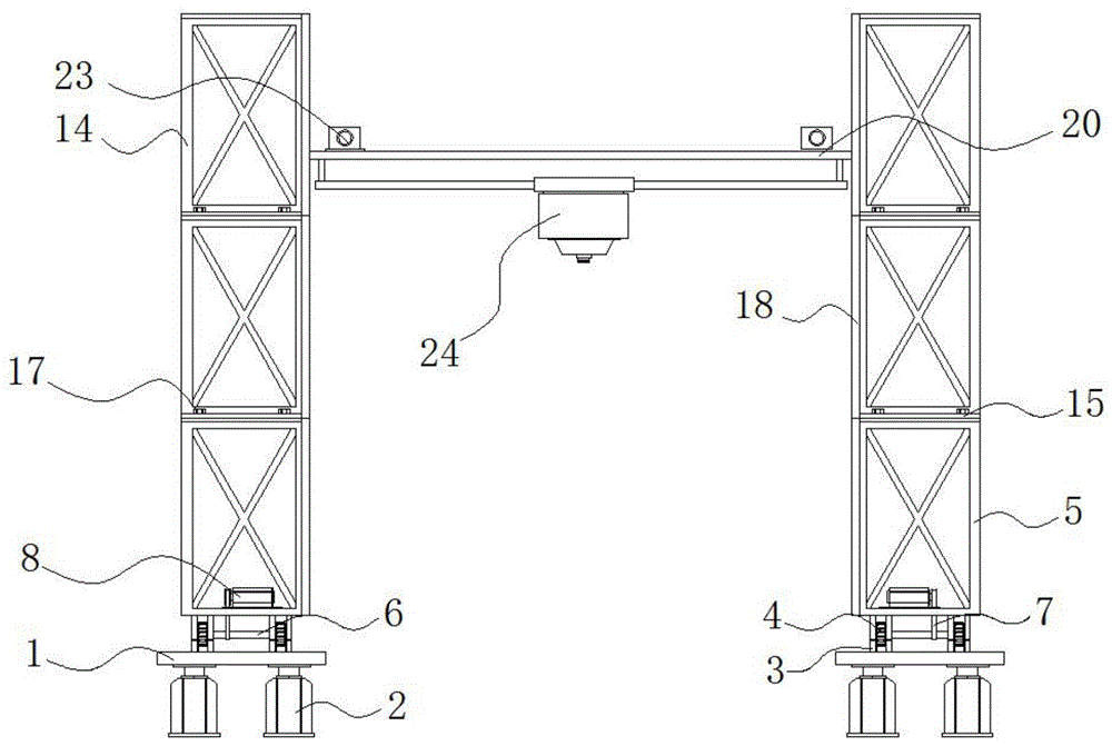 一种3D打印建筑用具有限位结构便于组装的支架平台的制作方法